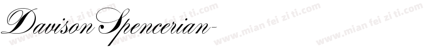 Davison Spencerian字体转换